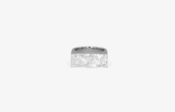 <b> IX STUDIO </b> <br> Rustic Ring Silver